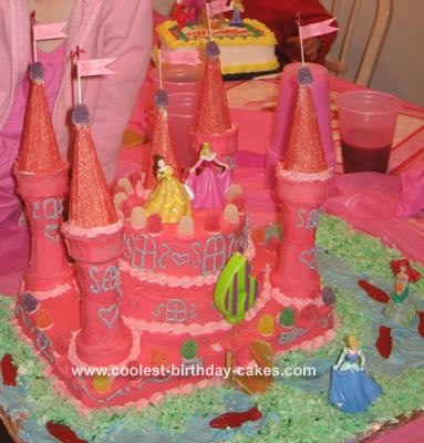 pink castle cake 168