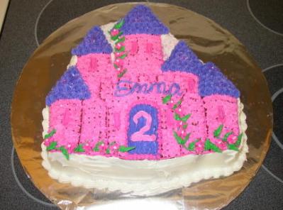 homemade castle cake